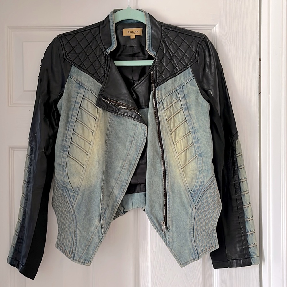 Beulah Leather and Denim motorcycle jacket